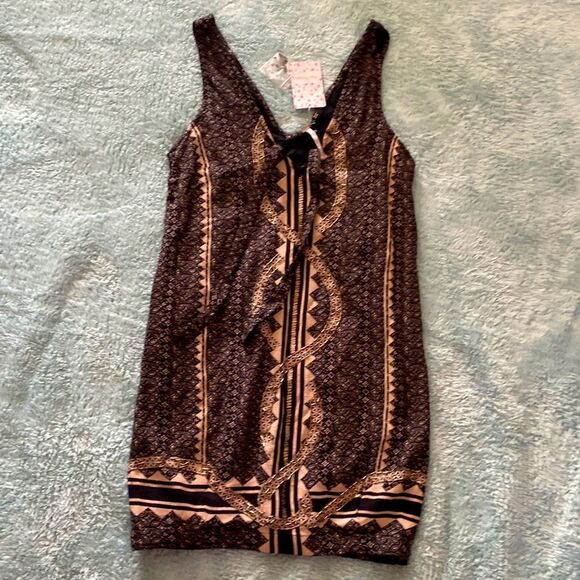 NWT Free People - Diamond & Snake Mini Dress - Picture 2 of 8